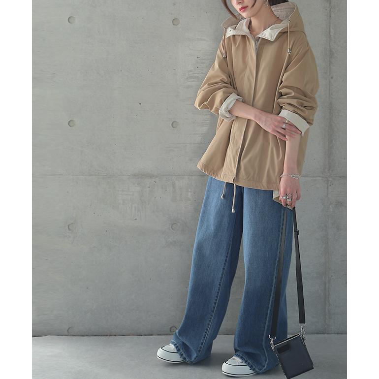 マウンテンパーカー レディース 送料無料 アウター リバーシブル パーカー ジャケット | HUG.U | 17