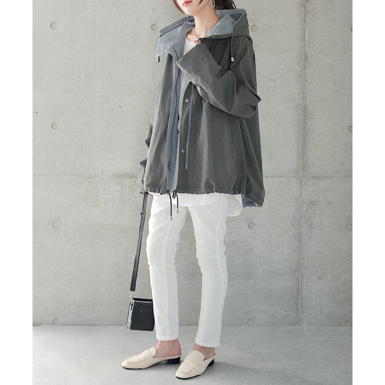 マウンテンパーカー レディース 送料無料 アウター リバーシブル パーカー ジャケット | HUG.U | 23