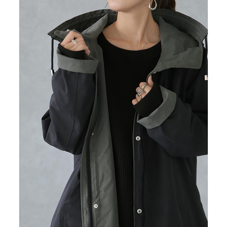 マウンテンパーカー レディース 送料無料 アウター リバーシブル パーカー ジャケット | HUG.U | 09