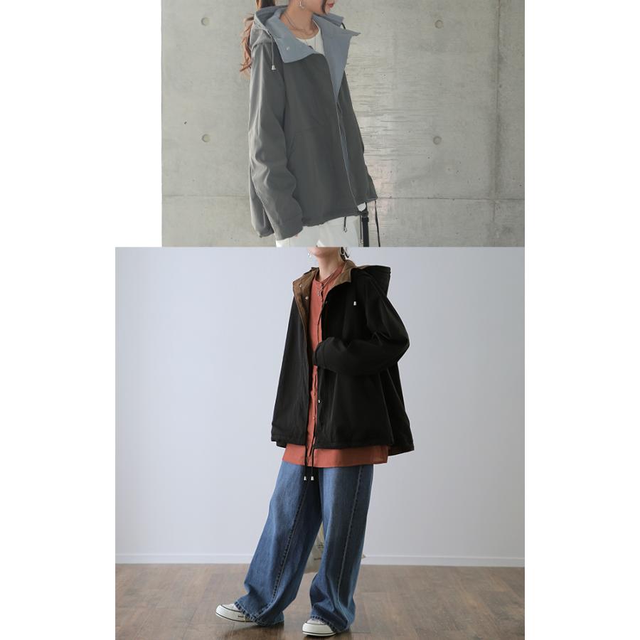 マウンテンパーカー レディース 送料無料 アウター リバーシブル パーカー ジャケット | HUG.U | 11