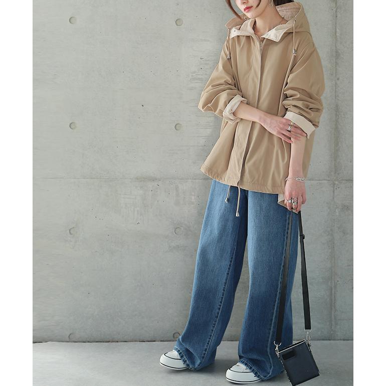 マウンテンパーカー レディース 送料無料 アウター リバーシブル パーカー ジャケット | HUG.U | 12