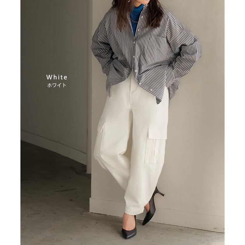 パンツ レディース ワイドパンツ チノパン ベイカーパンツ カーゴパンツ ワークパンツ ワイドパンツルック | HUG.U | 16