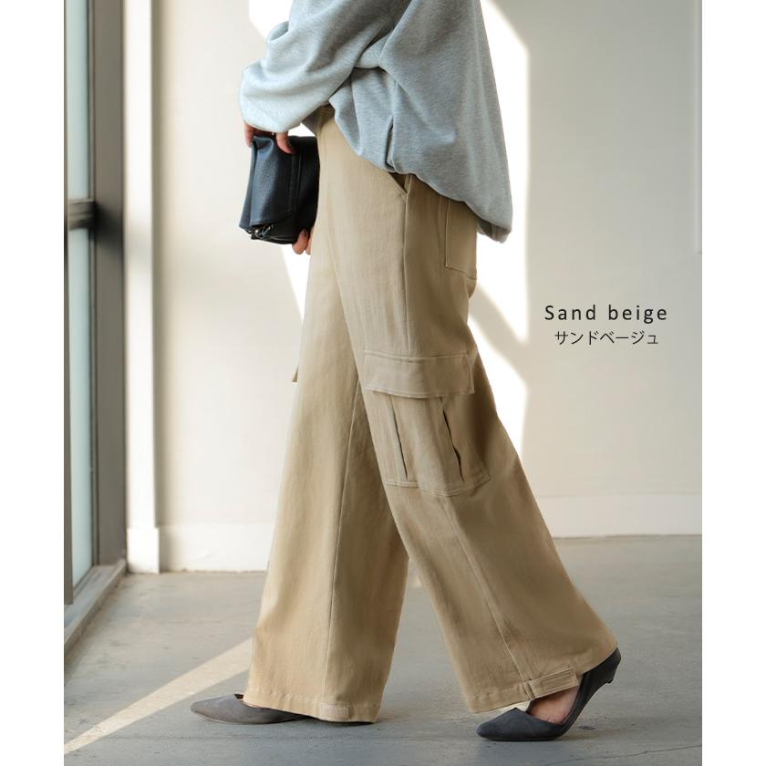 パンツ レディース ワイドパンツ チノパン ベイカーパンツ カーゴパンツ ワークパンツ ワイドパンツルック | HUG.U | 18