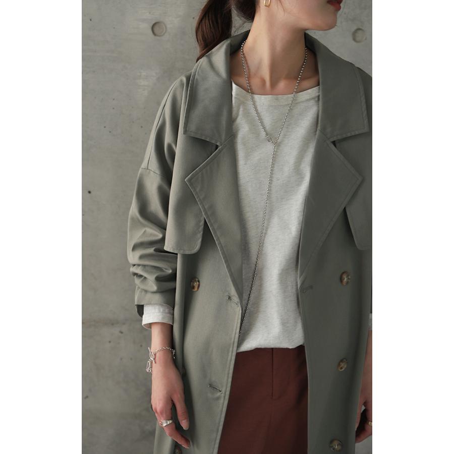 トレンチコート レディース コート 送料無料 アウター ロング ロングコート 大きいサイズ 黒 | HUG.U | 10