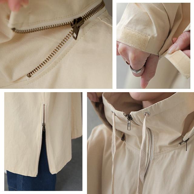 アウター ミリタリー レディース ロングコート モッズコート ロング 大きいサイズ 体型カバー 無地 シンプル 羽織 スプリングコート | HUG.U | 21