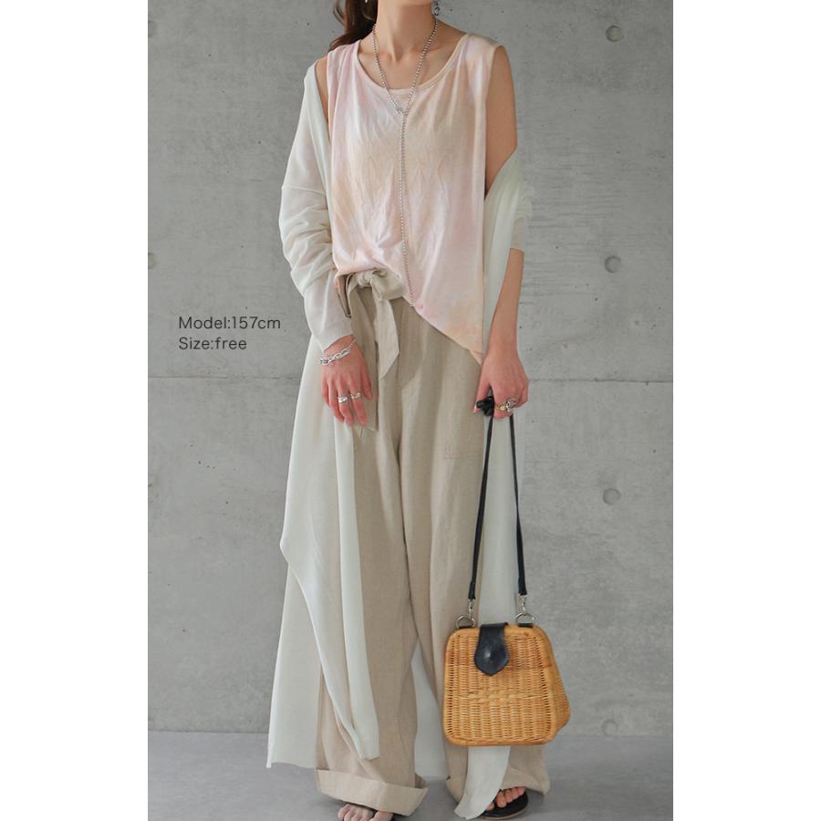 タンクトップ  レディース タイダイ柄 ノースリーブ レイヤード インナー | HUG.U | 08