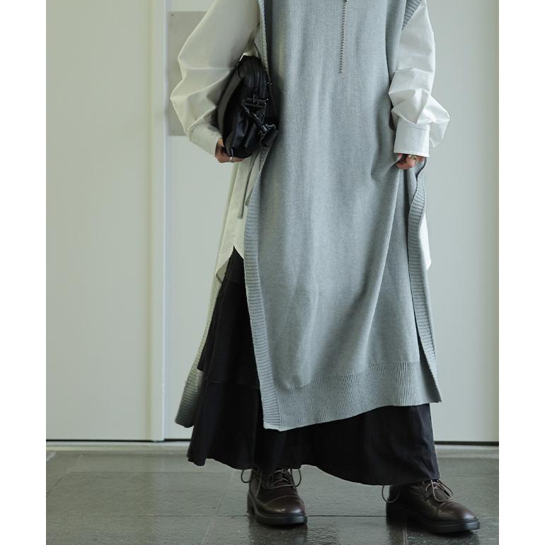 ワンピース ロング レディース ロングワンピース ぺチワンピ ロングワンピ ペチコート ティアード | HUG.U | 14