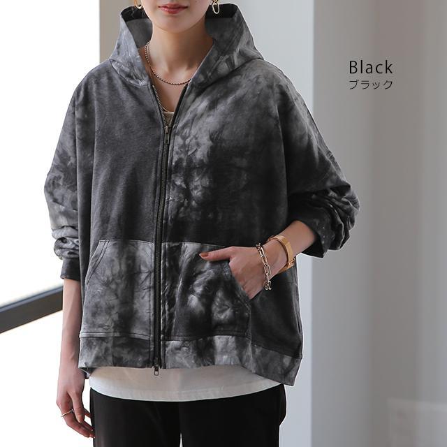 パーカー レディース フーディー ジップアップ 羽織 アウター ライトアウター トップス ダブルジップ スウェット 長袖 大きいサイズ | HUG.U | 13