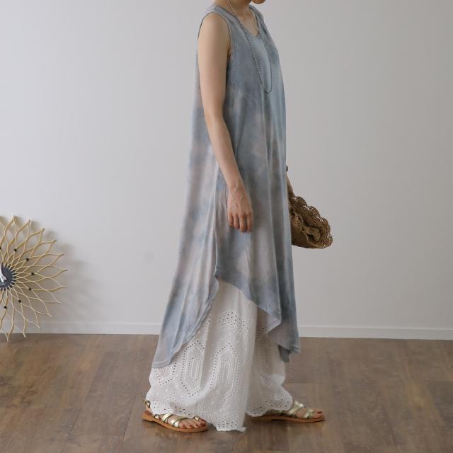 ペチパンツ レディース パンツ ペチコート ボトムス インナー レイヤード 重ね着 レース 綿 コットン ワイドパンツ | HUG.U | 13