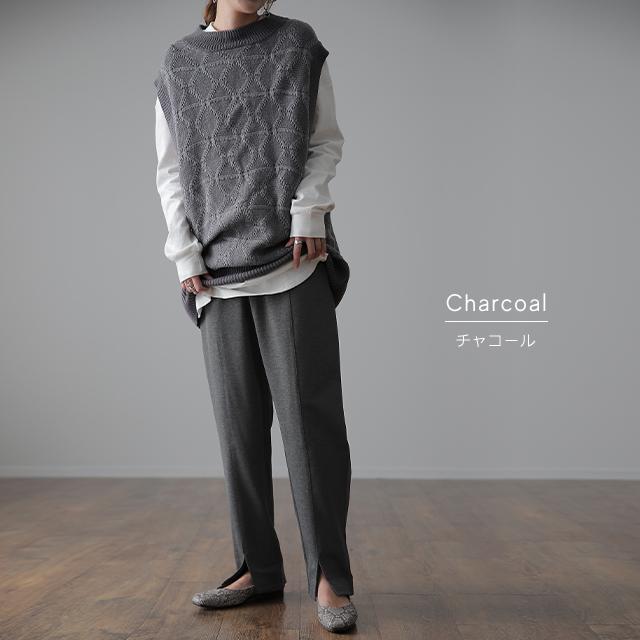 パンツ レディース ボトムス イージーパンツ ストレートパンツ ウエストゴム きれいめ シンプル ロング ジャージ | HUG.U | 26