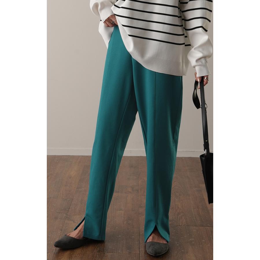 パンツ レディース ボトムス イージーパンツ ストレートパンツ ウエストゴム きれいめ シンプル ロング ジャージ | HUG.U | 11