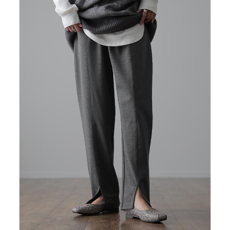 パンツ レディース ボトムス イージーパンツ ストレートパンツ ウエストゴム きれいめ シンプル ロング ジャージ | HUG.U | 14