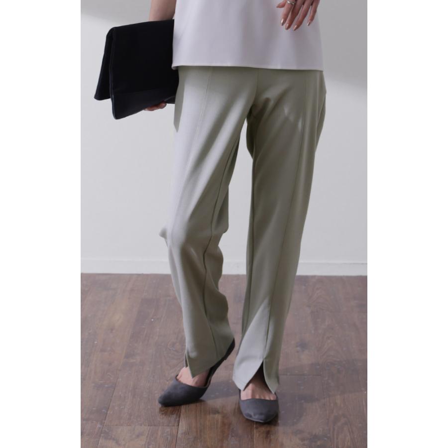 パンツ レディース ボトムス イージーパンツ ストレートパンツ ウエストゴム きれいめ シンプル ロング ジャージ | HUG.U | 18