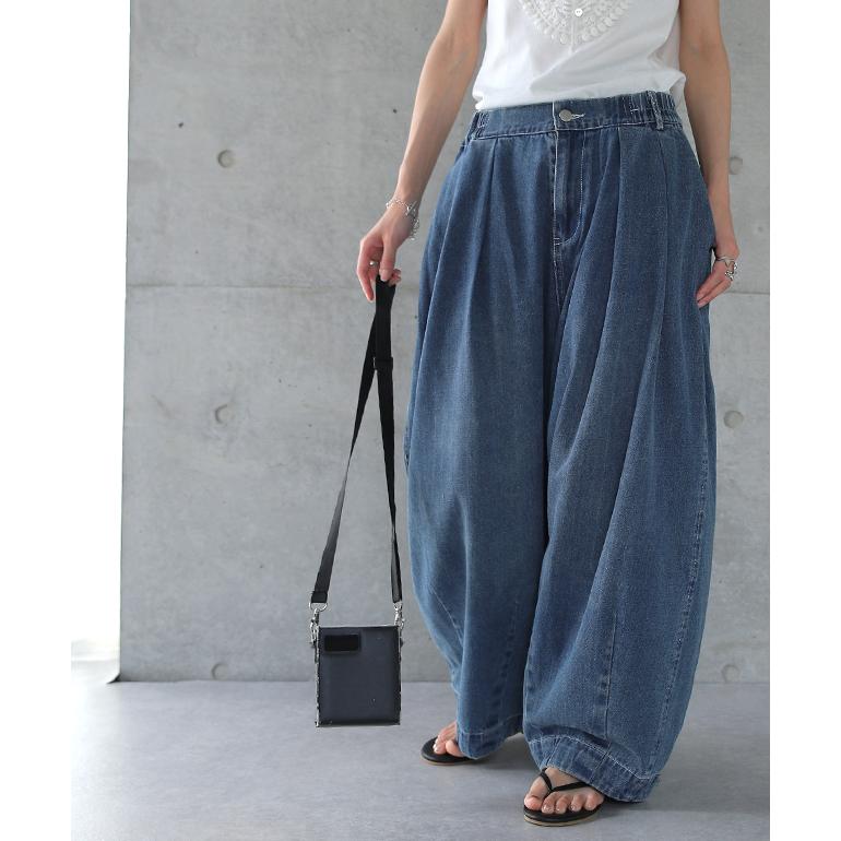 パンツ デニム レディース デニムパンツ 体型カバー ジーンズ ボーイフレンド | HUG.U | 05