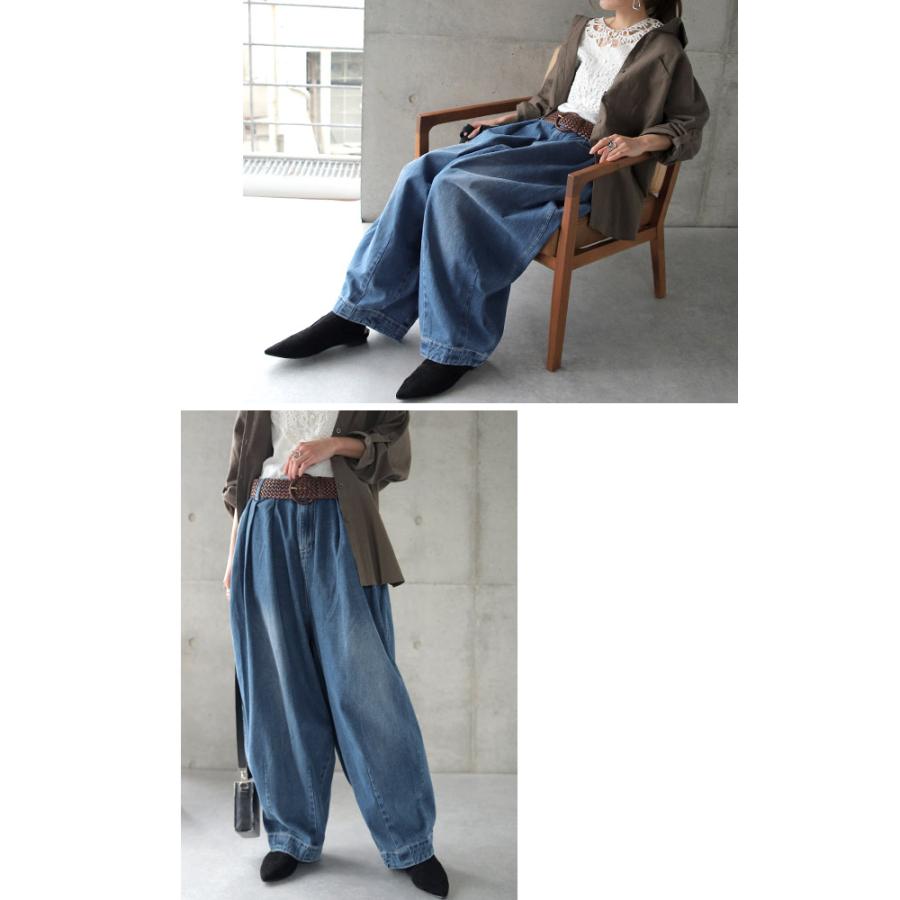 パンツ デニム レディース デニムパンツ 体型カバー ジーンズ ボーイフレンド | HUG.U | 06