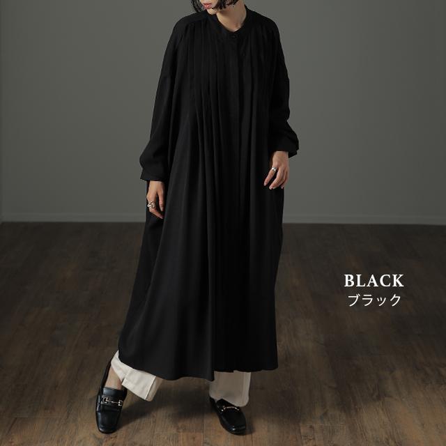 ワンピース レディース ワンピ ロングワンピース シャツワンピース バンドカラー | HUG.U | 14