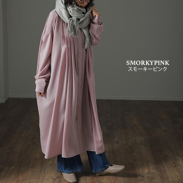 ワンピース レディース ワンピ ロングワンピース シャツワンピース バンドカラー | HUG.U | 11