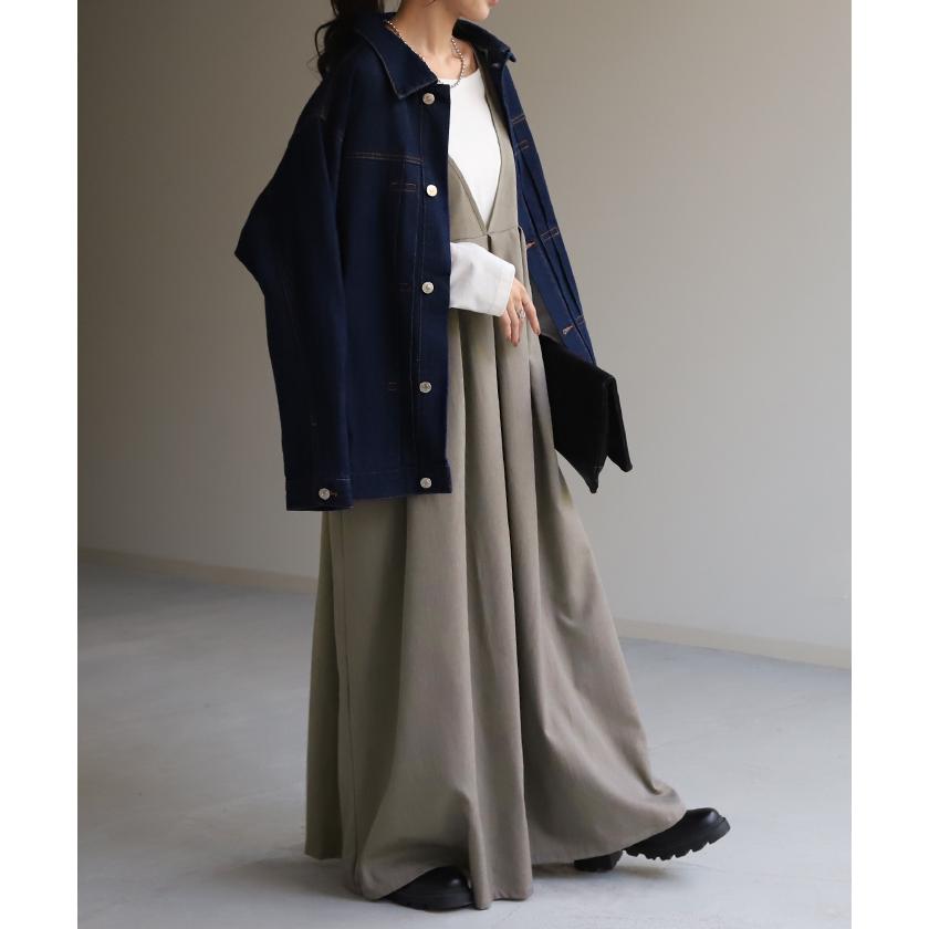 ワンピース ロング ロングワンピース ノースリーブ ジャンパースカート | HUG.U | 22