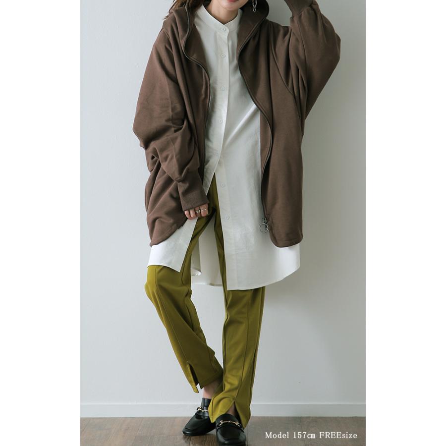 パーカー トップス レディース アウター ドルマン ライトアウター トレーナー | HUG.U | 08