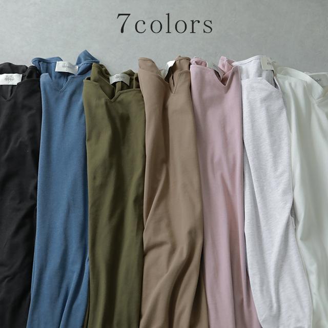 ワンピース レディース ロングワンピース 半袖 Tシャツワンピ 黒 白 | HUG.U | 10