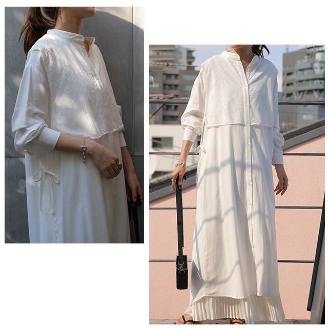 SALE ワンピース レディース ロングワンピース シャツワンピース バンドカラー | HUG.U | 20