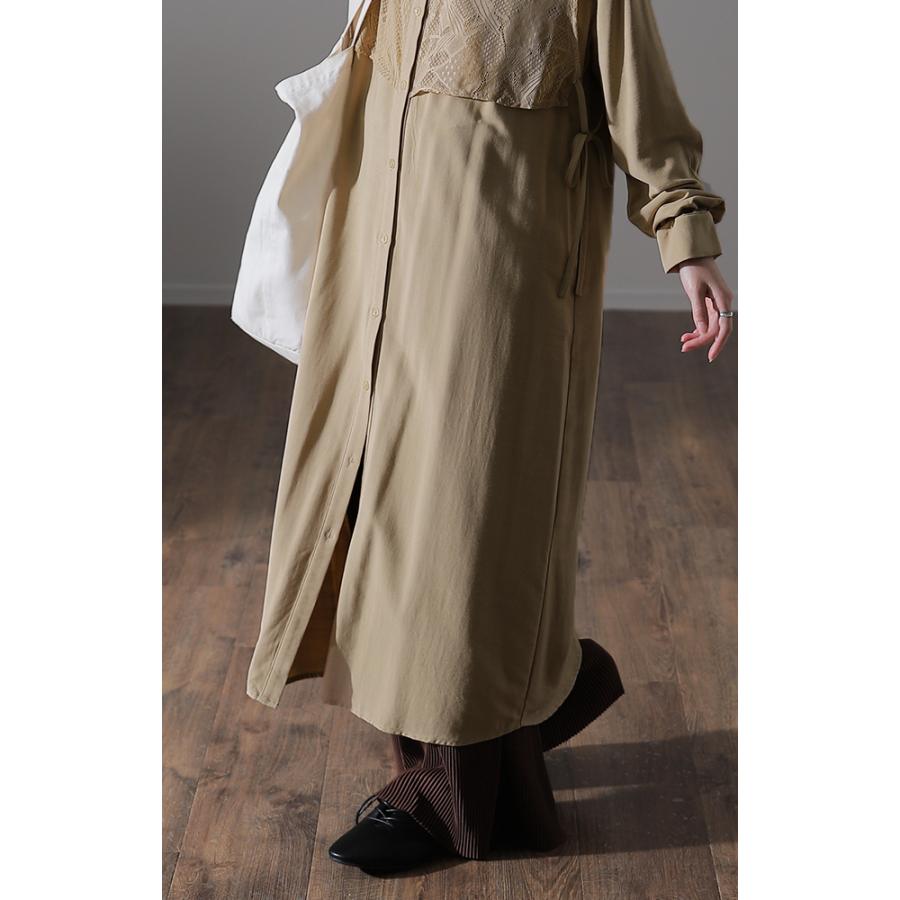 SALE ワンピース レディース ロングワンピース シャツワンピース バンドカラー | HUG.U | 21