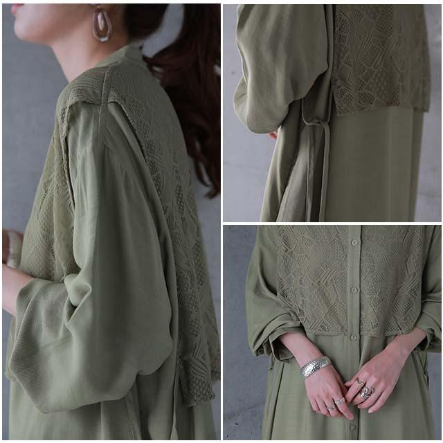 SALE ワンピース レディース ロングワンピース シャツワンピース バンドカラー | HUG.U | 09