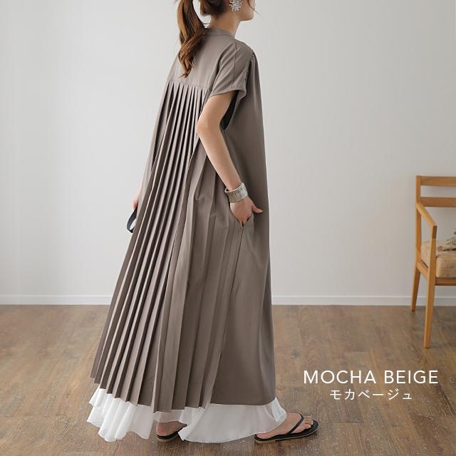 ワンピース レディース ロング シャツワンピース ロングワンピース 黒 半袖 | HUG.U | 15