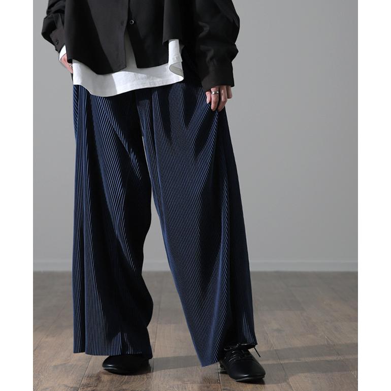 HUG.U（ハグユー） パンツ 切れるパンツ リブパンツ レディース ワイド