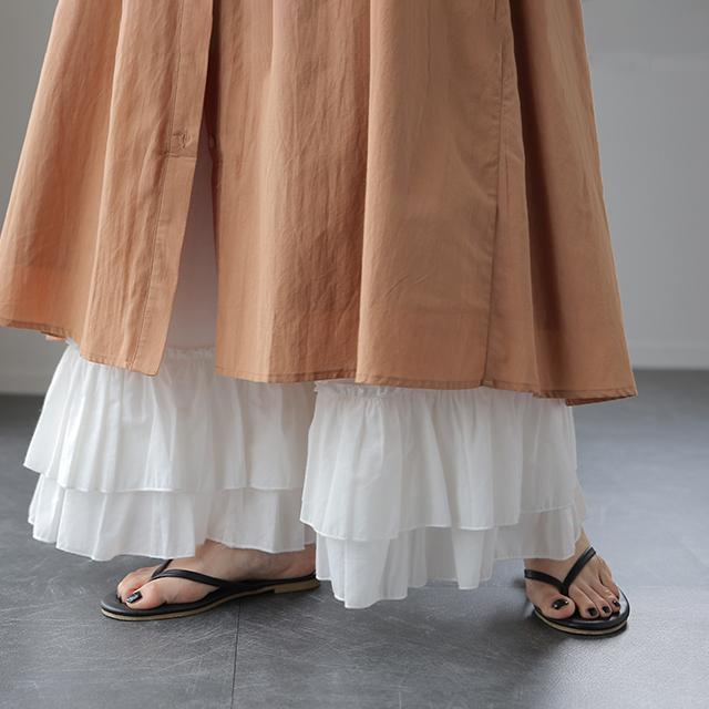 lit レイヤードパンツ　38 フリンジ加工 ベージュ lit レイヤードパンツ 38 フリンジ加工 ベージュ