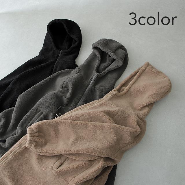 ボアコート ロング アウター ロングコート フード レディース ロングアウター ボアパーカー OUTER2410 | HUG.U | 08