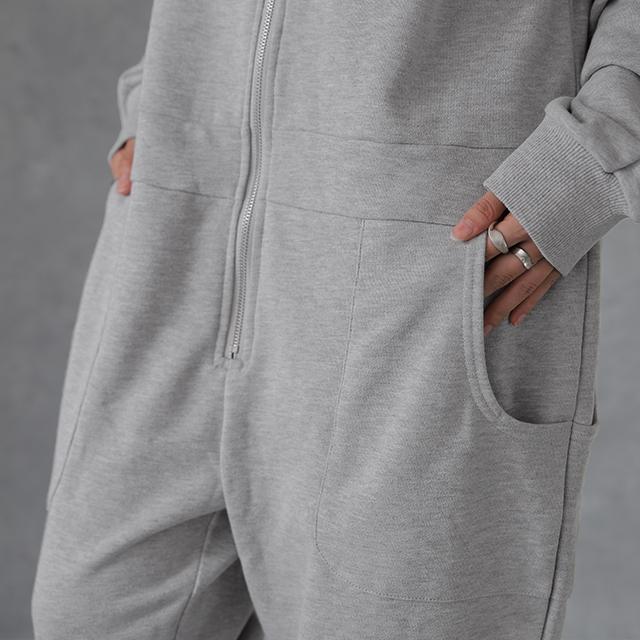 オールインワン レディース つなぎ サロペ パーカー スウェット 部屋着 | HUG.U | 16