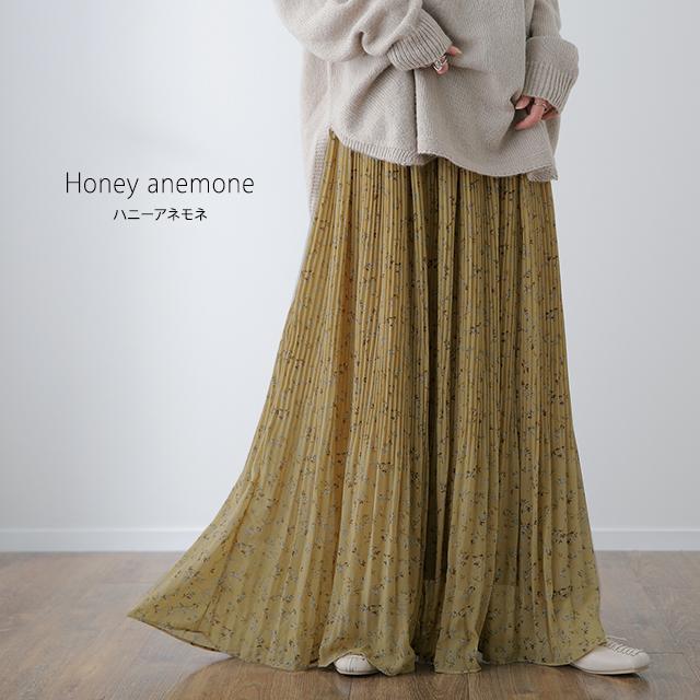スカート 裏起毛 ロング  レディース ロングスカート プリーツ チェック シフォン 2411sl | HUG.U | 24