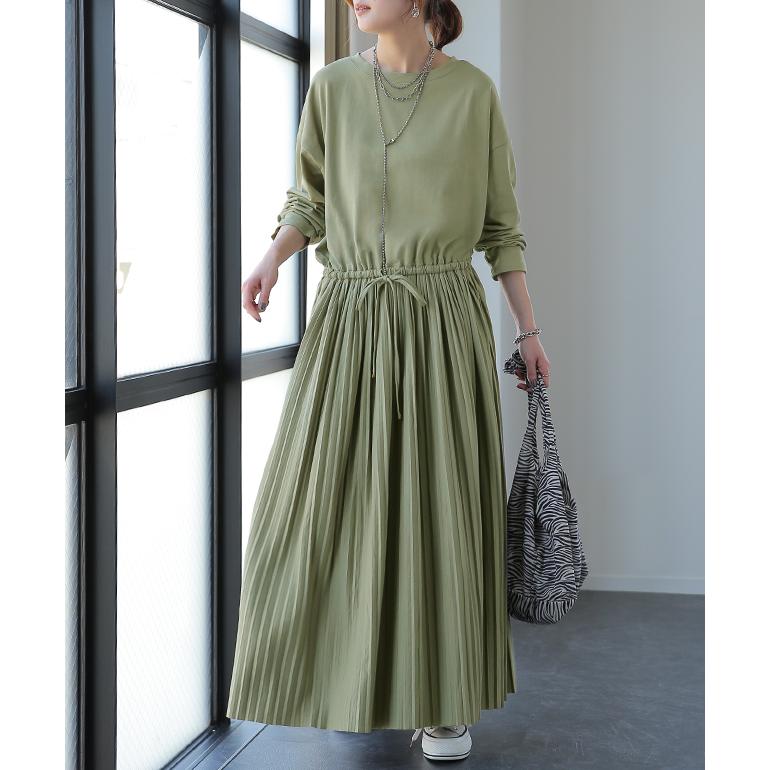 ワンピース ロング プリーツ レディース ロングワンピース 長袖 2411sl | HUG.U | 10