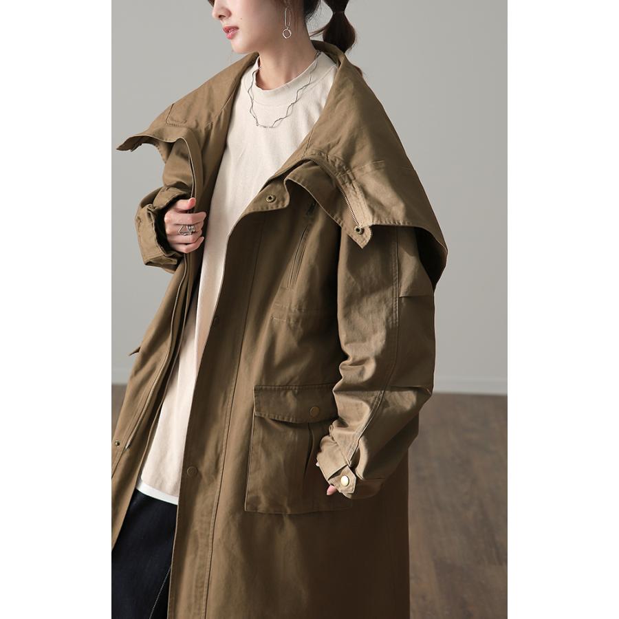 アウター コート ロングコート マウンテンパーカー ロング ミリタリーコート コーデ | HUG.U | 16