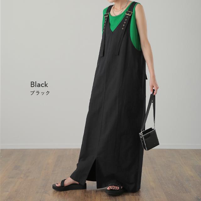 サロペット スカート レディース ジャンパースカート 無地 オールインワン | HUG.U | 16