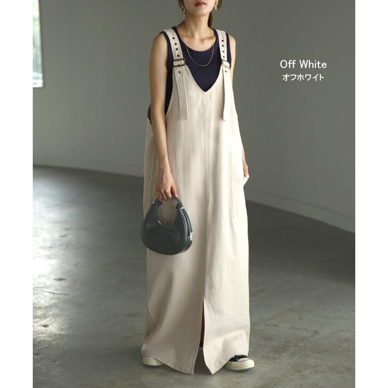 サロペット スカート レディース ジャンパースカート 無地 オールインワン | HUG.U | 19