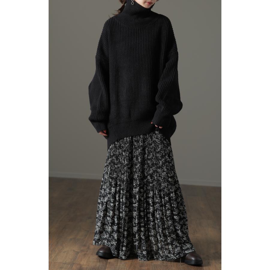 ニット タートルネック  レディース セーター トップス 長袖 ハイネック コクーン タイムセールSW2 | HUG.U | 11