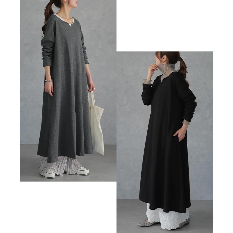 ワンピース ロングワンピース レディース ワンピ ルームウエア 体型カバー | HUG.U | 11