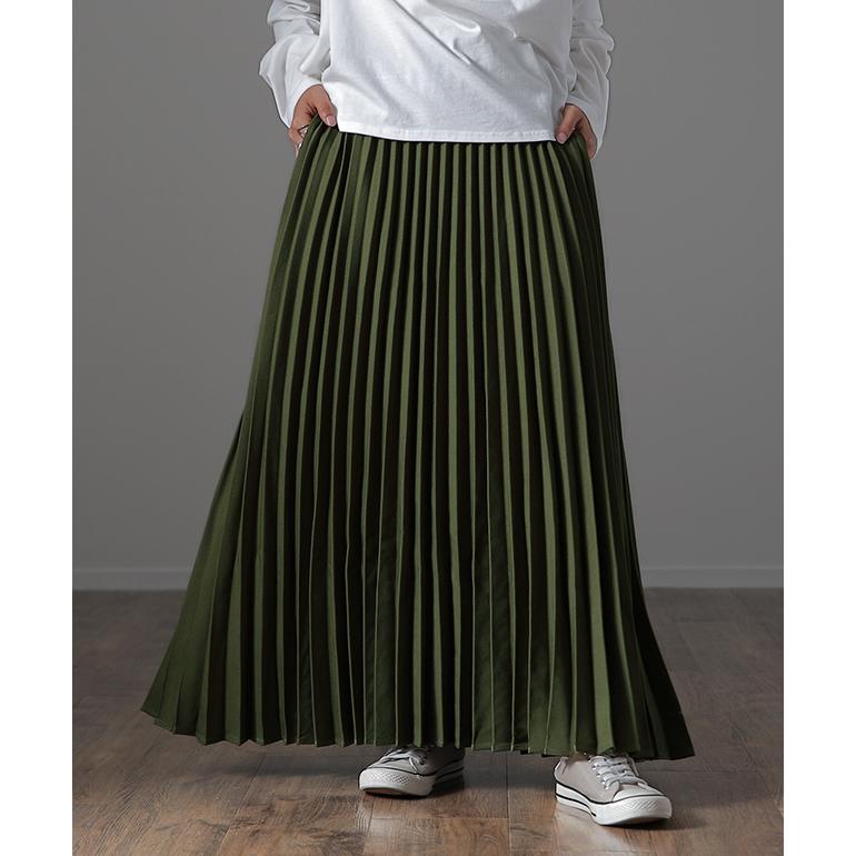 SALE ロングスカート プリーツ スカート レディース ボトムス ロング 大きいサイズ | HUG.U | 07