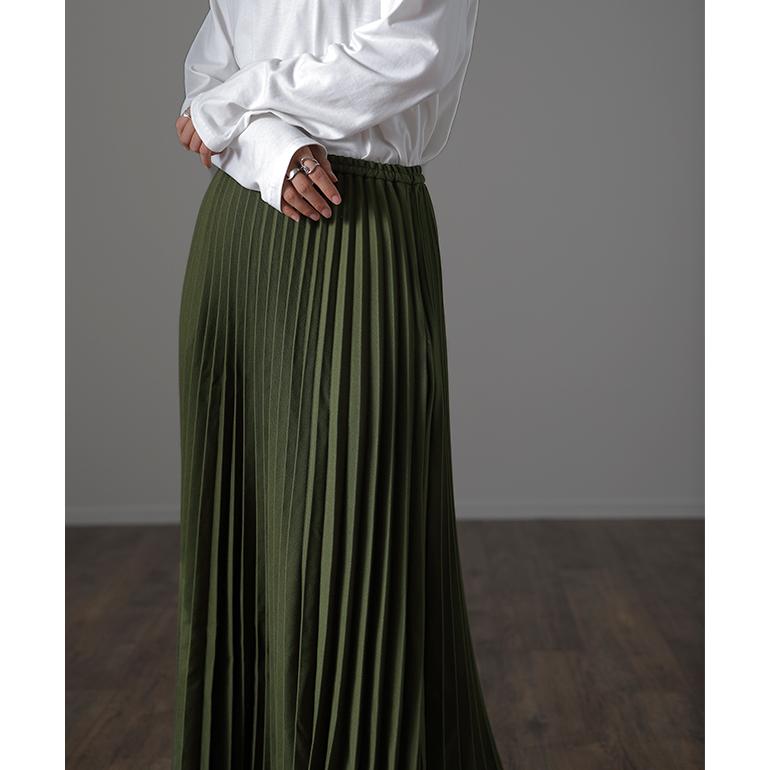 SALE ロングスカート プリーツ スカート レディース ボトムス ロング 大きいサイズ | HUG.U | 09