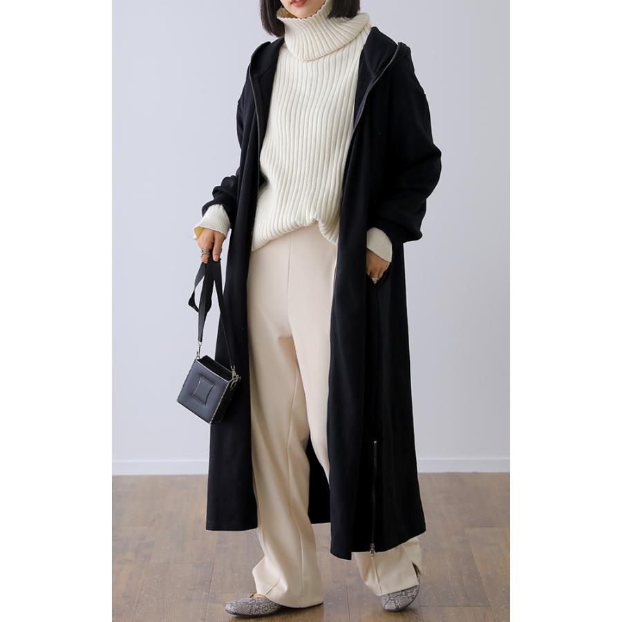 パーカー ロングワンピース ロングワンピ ロングパーカー アウター スウェット | HUG.U | 20