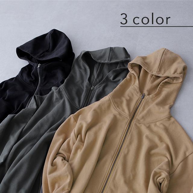 パーカー ロングワンピース ロングワンピ ロングパーカー アウター スウェット | HUG.U | 10