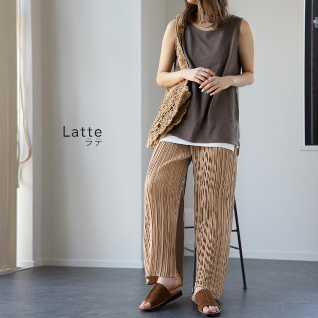 パンツ レディース ボトムス プリーツ ワイドパンツ ワイド プリーツパンツ ワイドパンツルック | HUG.U | 14