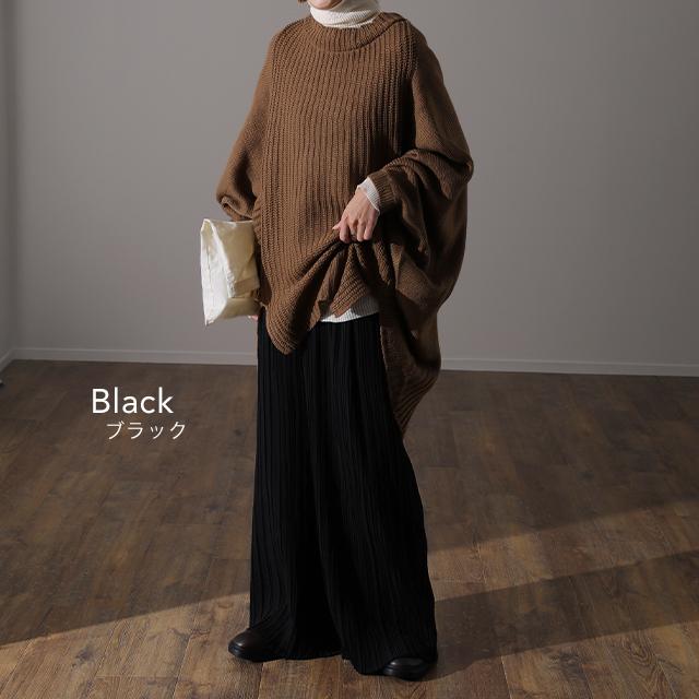 パンツ レディース ボトムス プリーツ ワイドパンツ ワイド プリーツパンツ ワイドパンツルック | HUG.U | 16