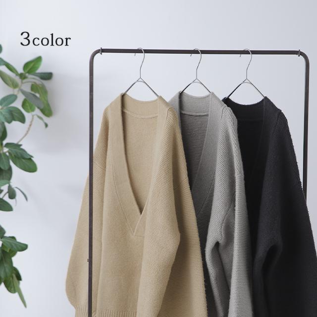 ニット レイヤード レディース トップス セーター Vネック 無地 きれいめ | HUG.U | 12