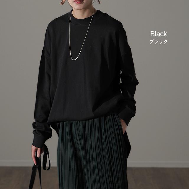 カットソー レディース レイヤード トップス モックネック インナー ロンT 長袖 Tシャツ | HUG.U | 19