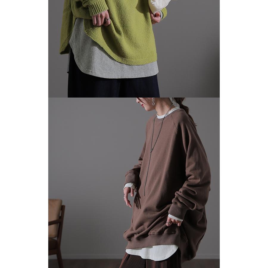 HUG.U カットソー レディース レイヤード トップス モックネック