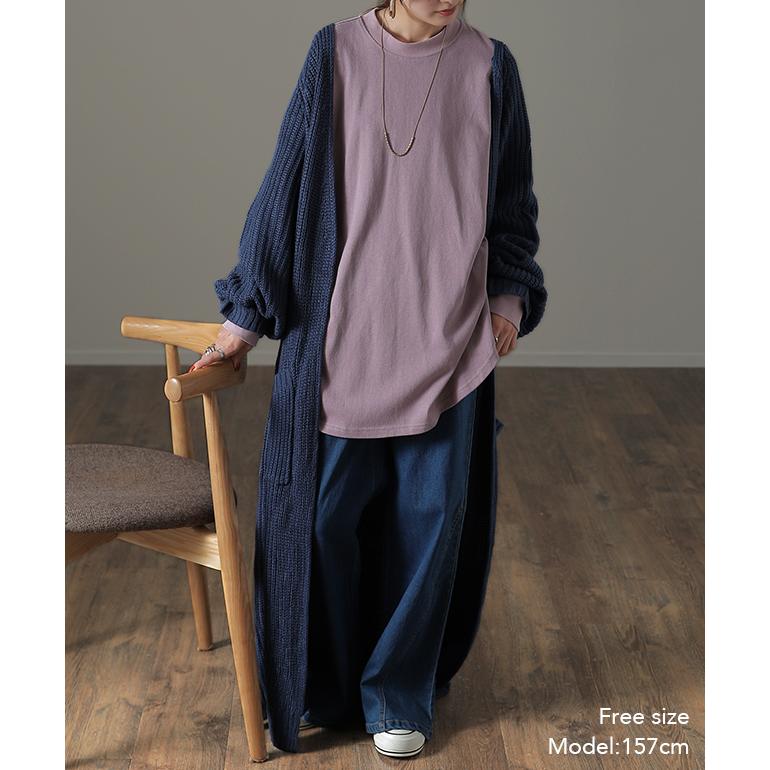 カットソー レディース レイヤード トップス モックネック インナー ロンT 長袖 Tシャツ | HUG.U | 13