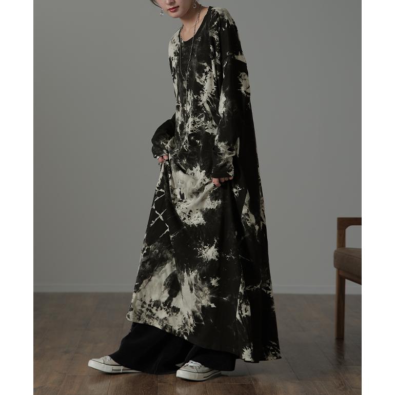 ワンピース レディース  ロングワンピース タイダイ柄 マキシワンピース | HUG.U | 07